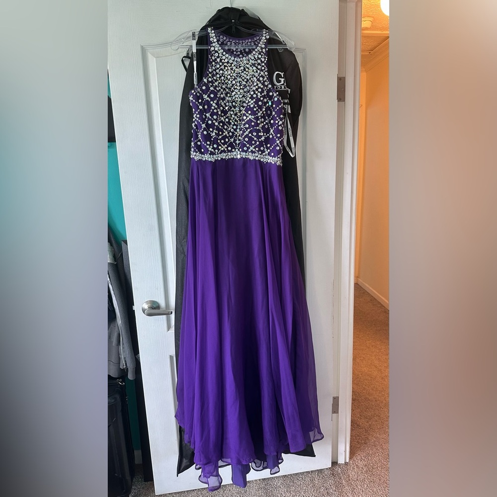 Blush Purple Dress with Sequin Detail